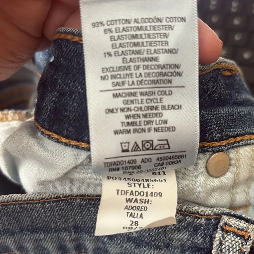 Hudson Jeans Barbara Super Skinny Denim Stretchy Jeans In Adored Wash Sz 28